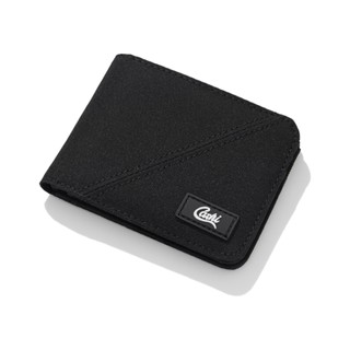 Ví Vải CaShi Unisex (Chất Liệu Vải Polyester Canvas Chống Thấm Nước) Ví Ngang Kiểu Xéo, Màu Đen.