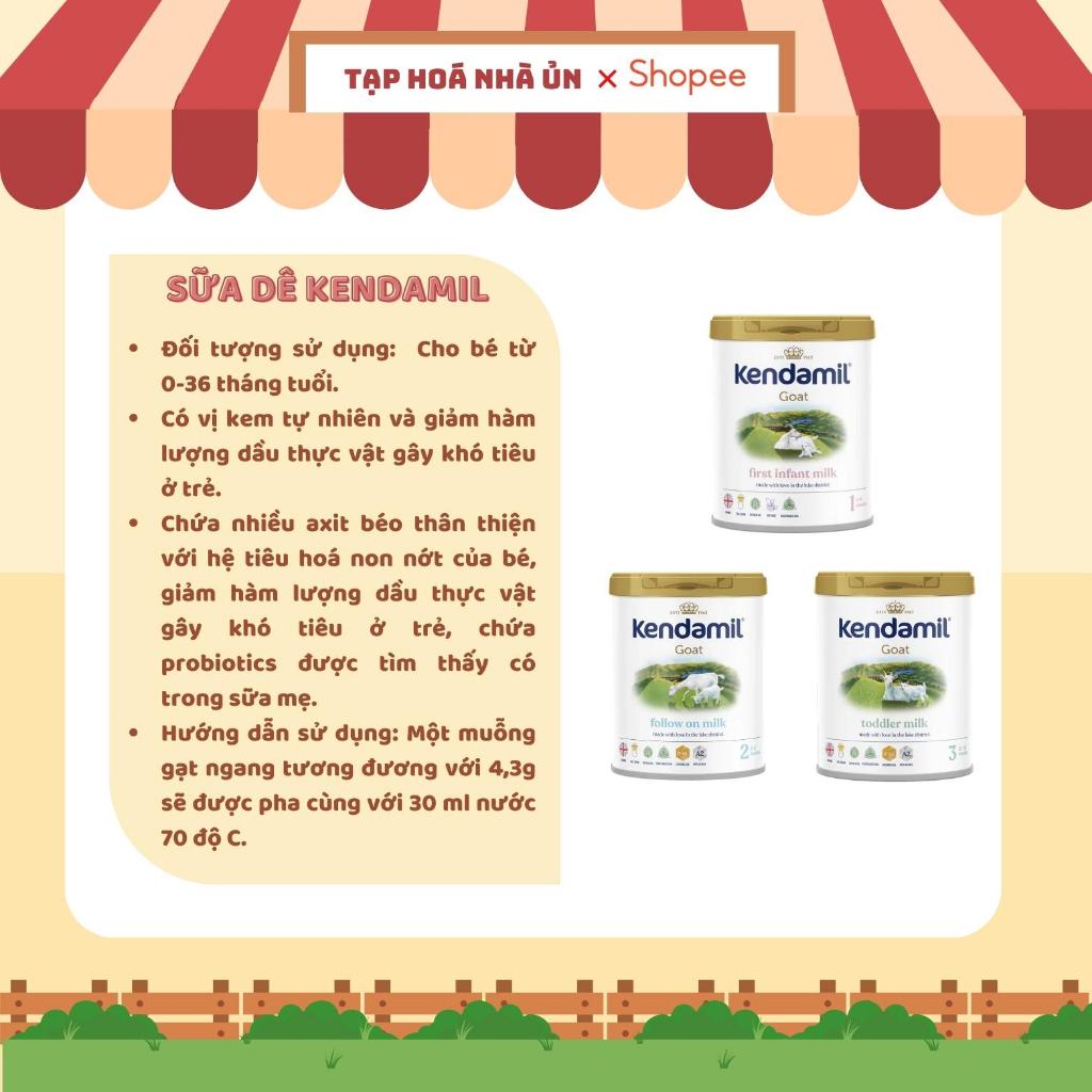 Sữa dê bay air KENDAMIL UK cho bé
