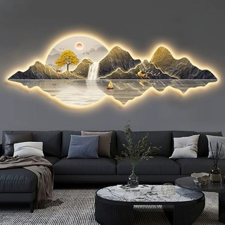 Tranh treo tường điện led, tranh 3d, tranh sơm thuỷ hữu tình