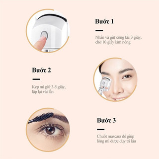 Kẹp mi điện dễ sử dụng làm cong mi dễ dàng