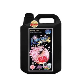 Nước giặt kimono 5 in 1, can 5l. giặt cho cửa ngang, cửa đúng, giặt tay cao cấp
