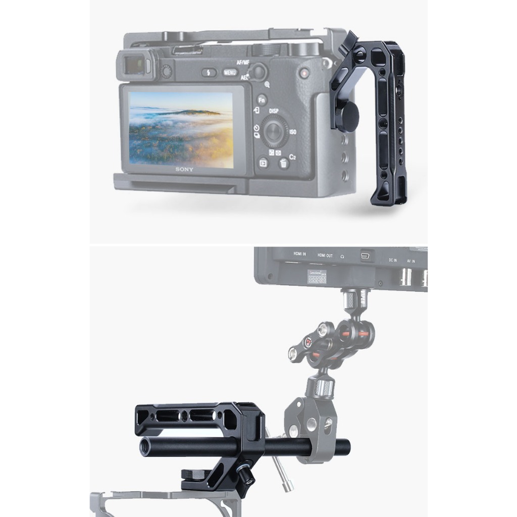 Tophandle Tay cầm nắm khung giá máy ảnh rig cage Top handle Tophandheld quay video quay phim gắn phụ kiện Top Handheld