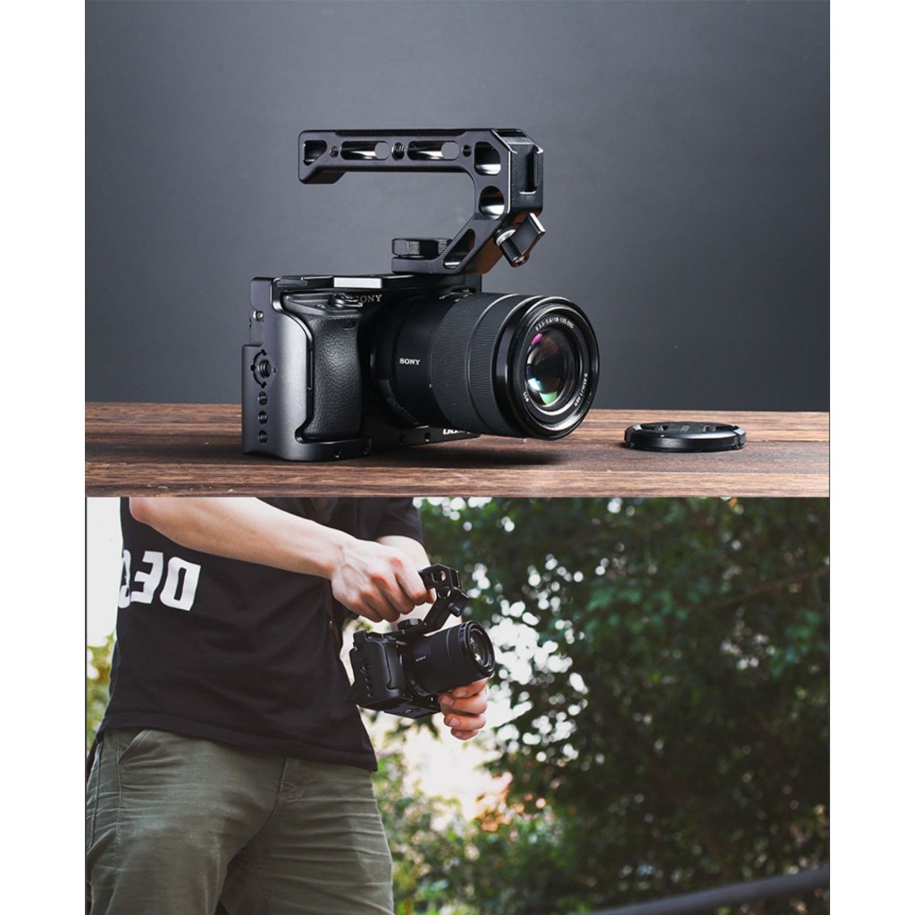 Tophandle Tay cầm nắm khung giá máy ảnh rig cage Top handle Tophandheld quay video quay phim gắn phụ kiện Top Handheld