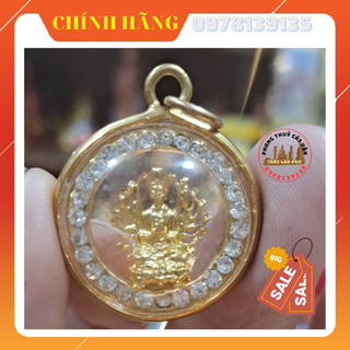 Mặt dây chuyền phật phật ngàn tay đính đá thái lan 2cm