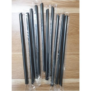 500gr ống hút nhựa phi 12 cao cấp ép nilong từng cái an toàn, ống hút bọc màn hút trân châu màu đen