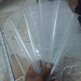 500gr ống hút nhựa trong phi 12 cao cấp ép nilong từng cái an toàn, ống hút bọc màn màu trắng trong