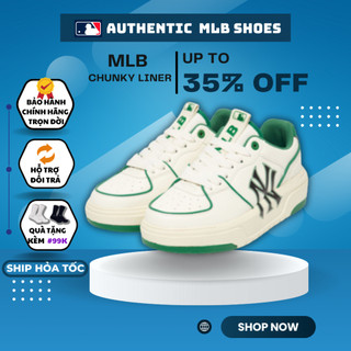 MLB chính hãng Liner xanh trắng dễ phối đồ, check ra FAKE hoàn tiền X3