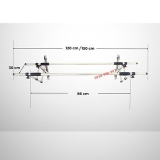 Giàn phơi inox lắp ráp - Sào phơi thông minh xếp gọn Vinox 2T
