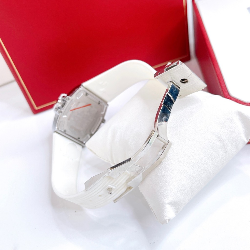 Đồng Hồ Nữ Viền Đính Đá Hulot, Size Mặt 36mm, Dây Cao Su, Máy Pin, Chống Nước 3atm, Sang Trọng Dành Cho Nữ