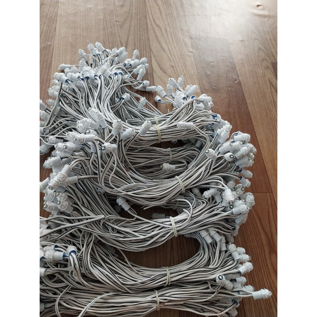 Led dây đúc F5 quấn cây chịu nước điện 12V bóng dài 15M, Led quấn cây ngoài trời, khoảng cách 2 đèn led 25-30cm