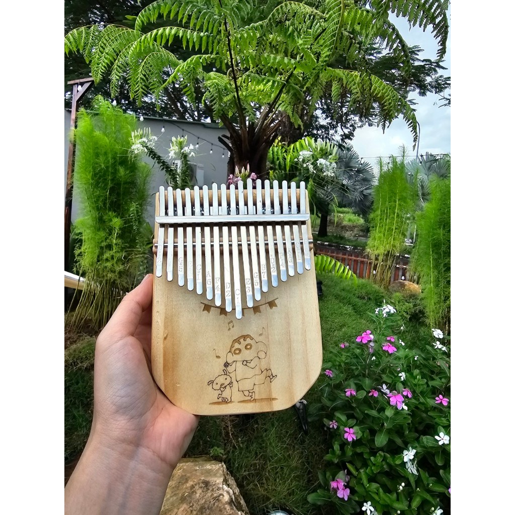 Cây đàn piano hình kalimba gỗ Mahogany cao cấp loại 17 phím LEAFMUSIC LS5100