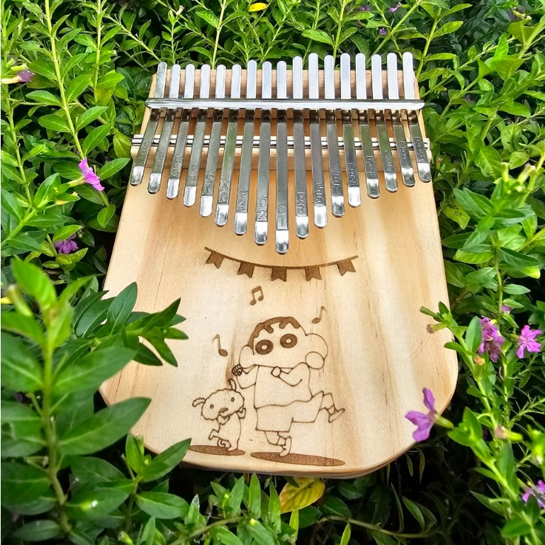 Cây đàn piano hình kalimba gỗ Mahogany cao cấp loại 17 phím LEAFMUSIC LS5100