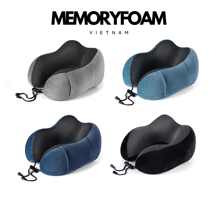 Gối Chữ U Cao Su Non Chống Mỏi Cổ Mẫu Mới - Hàng Cao Cấp