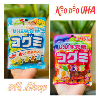 Kẹo dẻo trái cây UHA date T10/24 Nhật bản