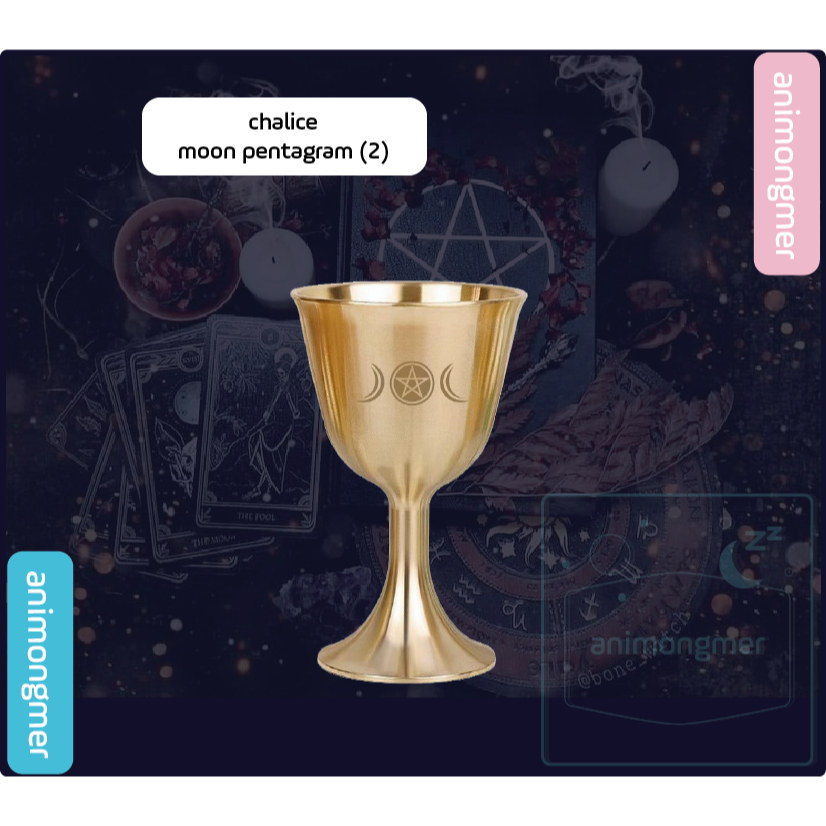 Chén thánh wicca đạo cụ dùng cho ritual, tarot