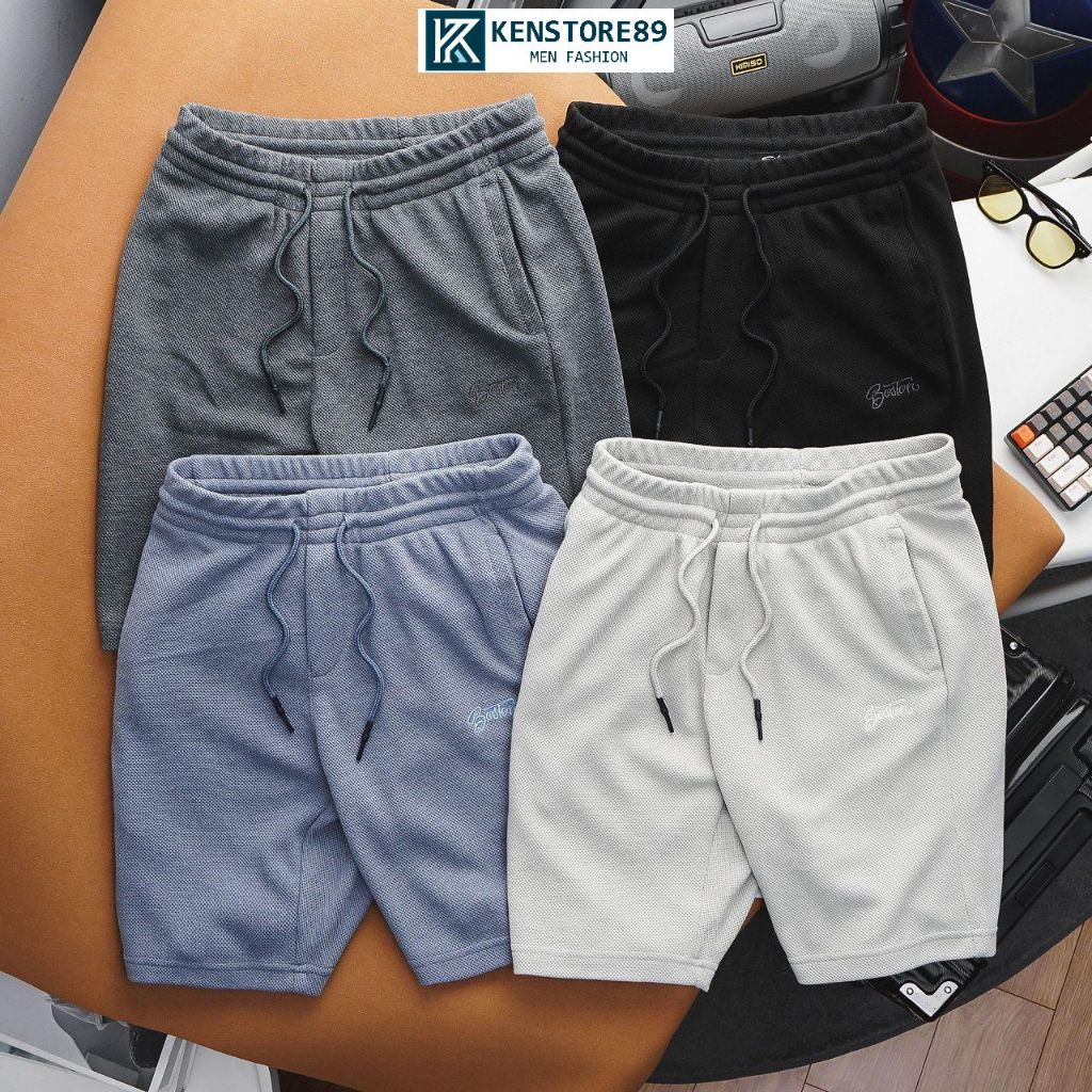 Quần short ngắn nam BOSTON thun Pique thời trang KENSTORE89 ATP202