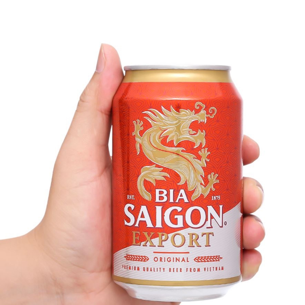 THÙNG 12 LON BIA SÀI GÒN EXPORT SABECO 330ML