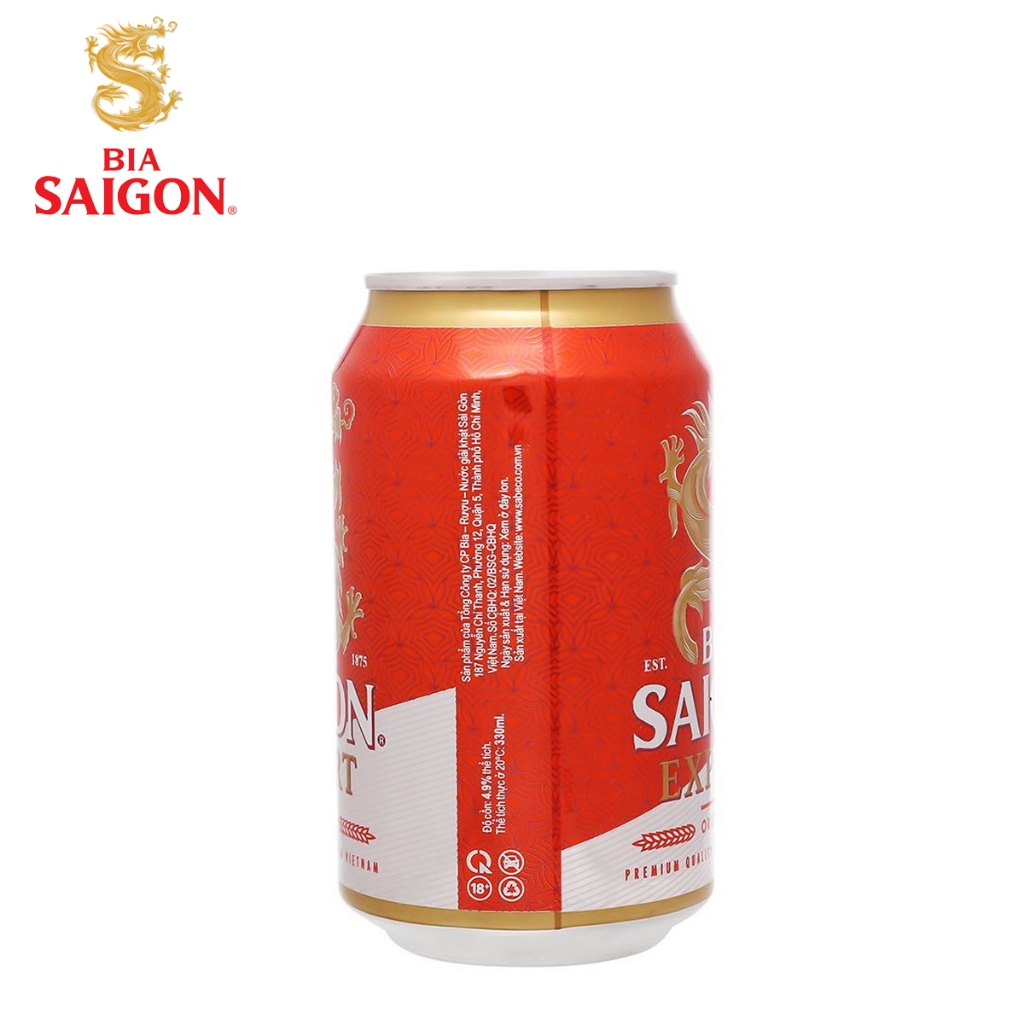 THÙNG 12 LON BIA SÀI GÒN EXPORT SABECO 330ML