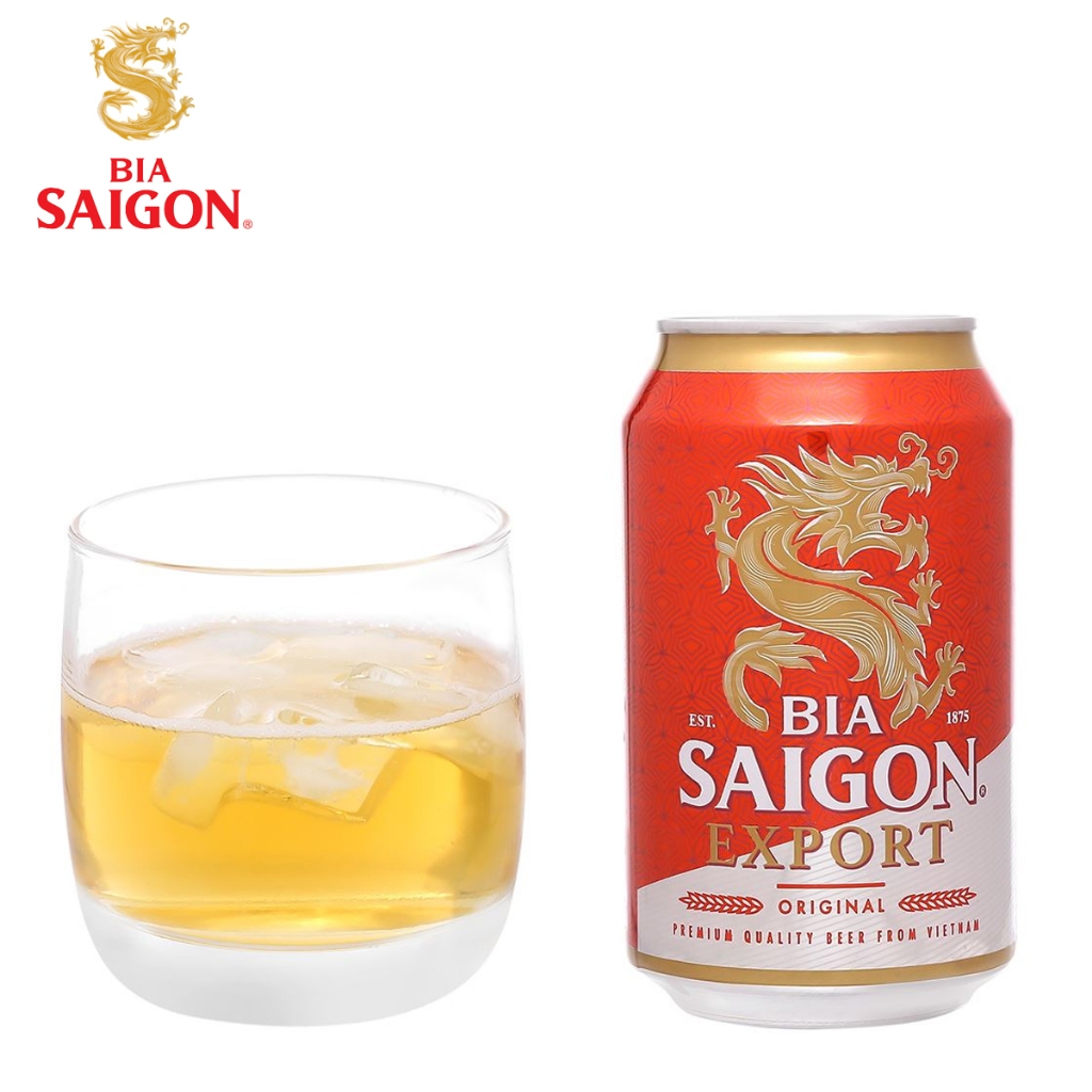 THÙNG 12 LON BIA SÀI GÒN EXPORT SABECO 330ML