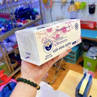 🍃Khăn giấy lụa rút cao cấp của Vietnam Airlines 💥1 Bịch 300 tờ × 3 lớp