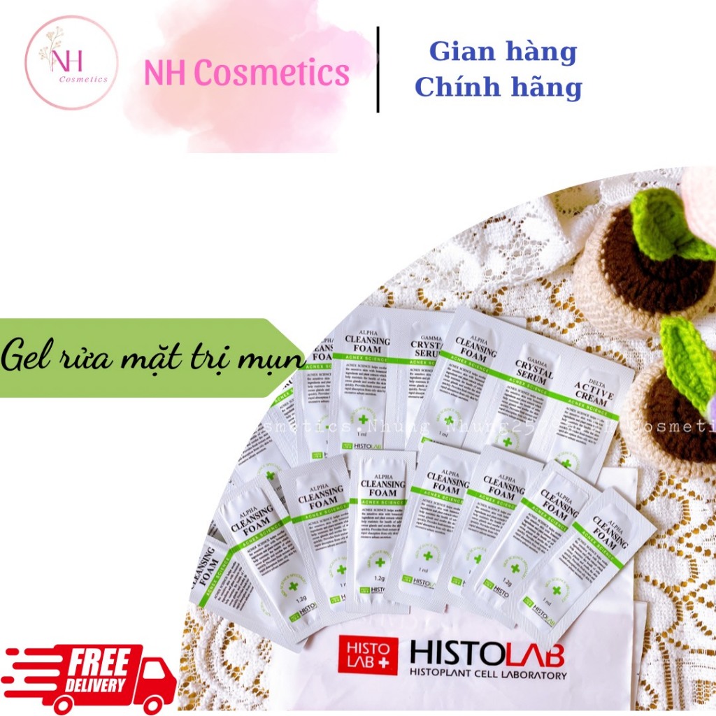 SAMPLE GEL RỬA MẶT TRỊMỤN ALPHA CLEANSING FOAM