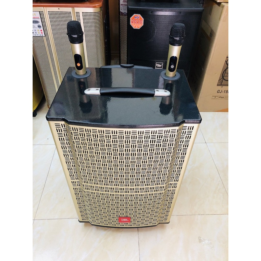 Loa kéo JBL Bass 40 Vỏ Gỗ Cao Cấp, Tặng 2 micro Hút Âm