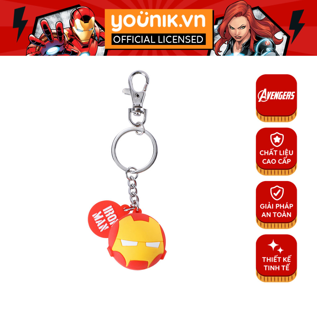 Móc khoá Younik  PVC Spider-Man/Ironman