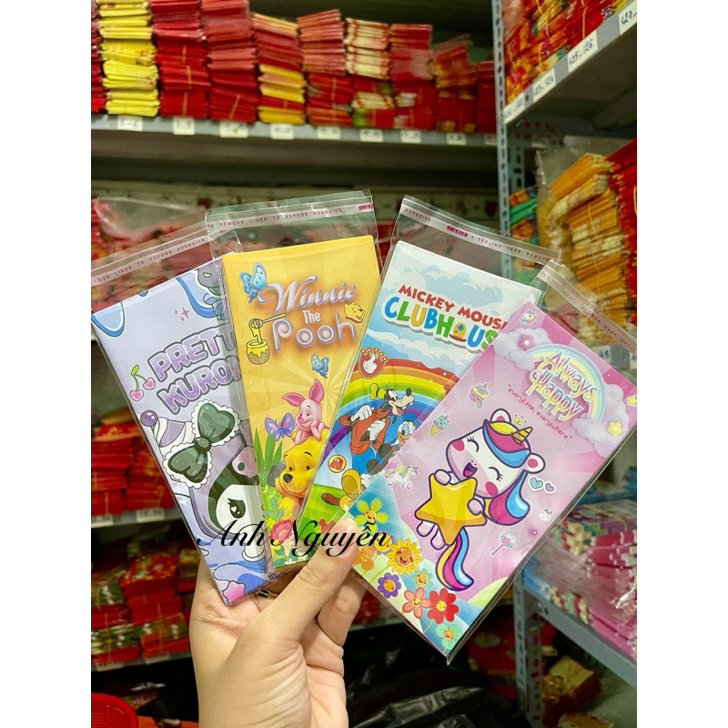 Lì Xì 50 Cái Nhiều Mẫu Hoạt Hình Chọn Mẫu