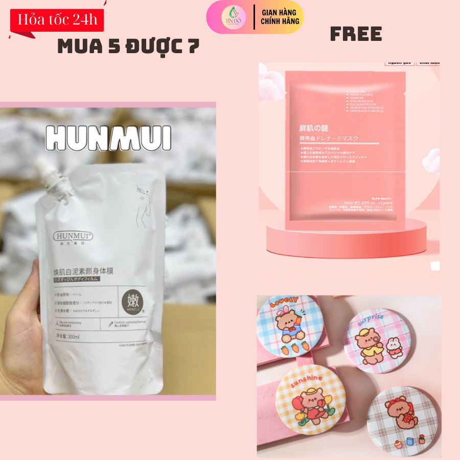 Kem Ủ Trắng- Tắm Trắng HUNMUI Nhật Bản Dưỡng Trắng Toàn Thân | Tín đồ Skincare