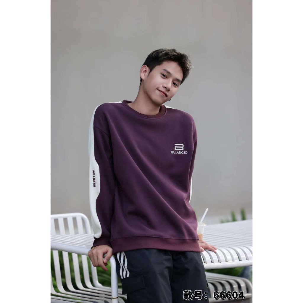 Áo sweater quảng châu local brand, áo thun nam nữ dài tay form rộng cổ tròn unisex