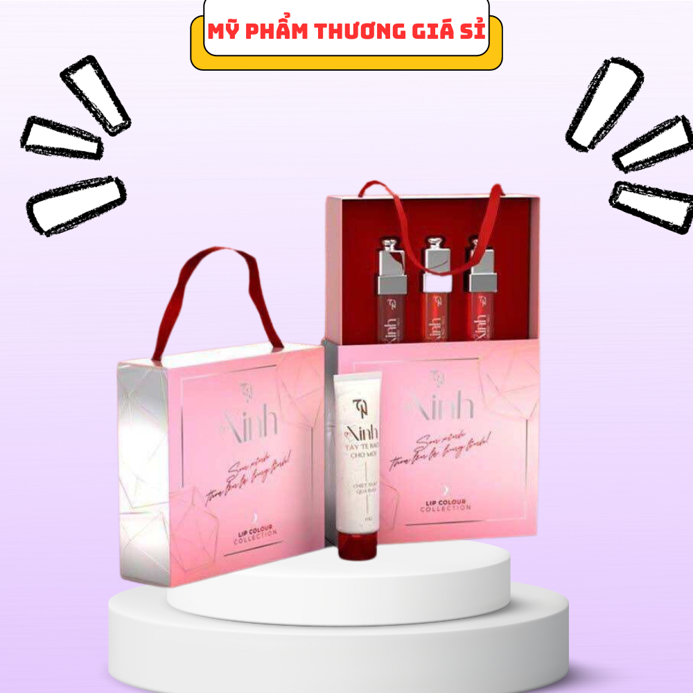 Set Son Xinh 3 Cây Mỹ Phẩm Đông Anh - Son Xinh Nguyễn Huỳnh Như