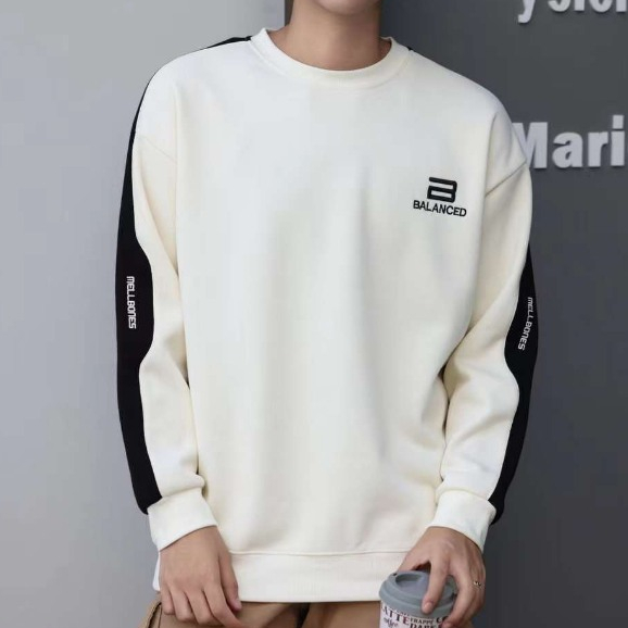 Áo sweater quảng châu local brand, áo thun nam nữ dài tay form rộng cổ tròn unisex