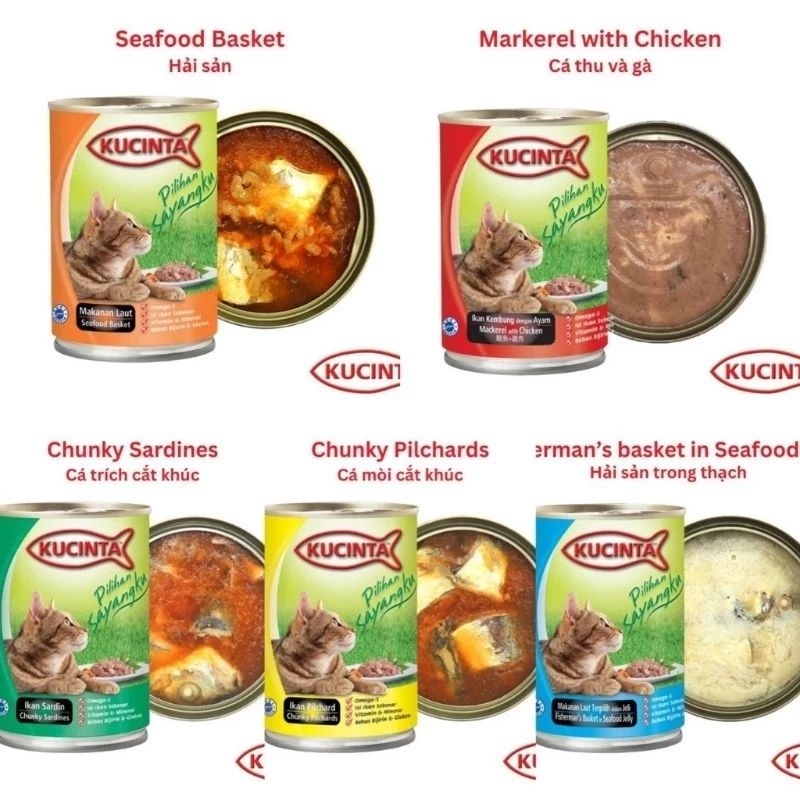 Pate mèo trên 12 tháng tuổi Kuncinta 400g pate nhập khẩu Thái Lan