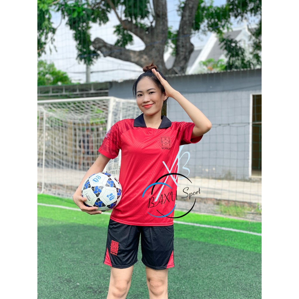 Bộ quần áo bóng đá Tuyển Hàn 2 mẫu chính thức thun lạnh 2022 đẹp