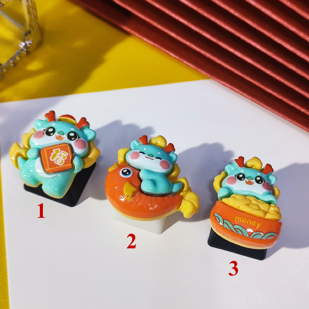 Keycap Rồng Tài Lộc ngày Tết 2024 - Keycap Thìn 2024, Keycap Tết Nguyên Đán
