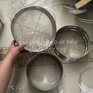 Dụng cụ rây bột inox loại xịn , rây bột tròn chắc chắn nhiều kích thước
