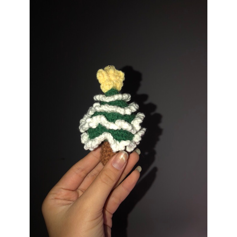 Móc khóa len cây thông 🌲