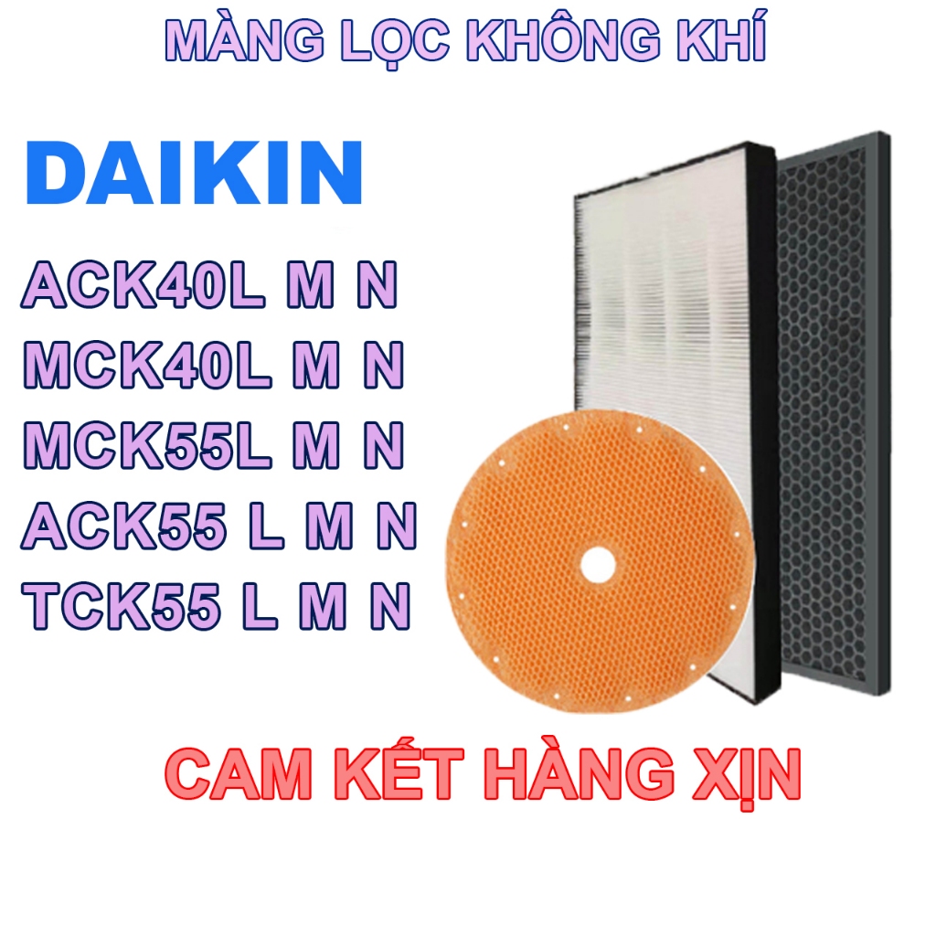 Màng lọc không khí Daikin ACK40, ACK55, MCK40, MCK55, TCK55 hàng nhật