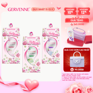  Hộp quà sữa tắm trắng da hương nước hoa Gervenne 900g