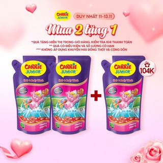 Combo 2 Túi Sữa Tắm Gội Carrie Junior Cho Bé Hương Cheeky Cherry 500G