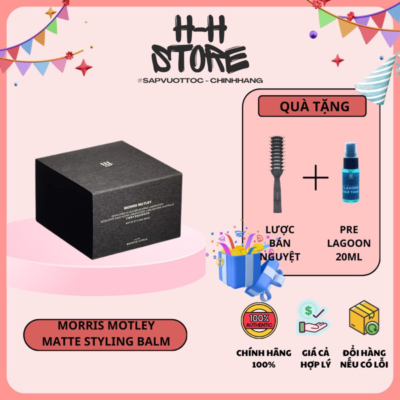Sáp vuốt tóc cao cấp Morris Motley Matte Styling Balm 2023
