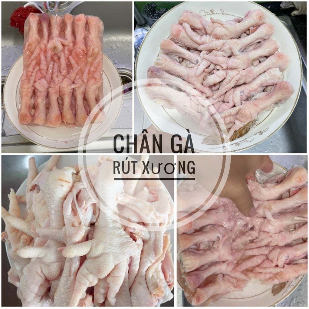 Chân gà rút xương thanh tùng hàng loại 1 chân to, trắng đẹp