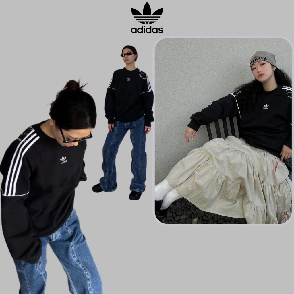 Áo sweater adidas nam nữ, Áo swt adidas nỉ dài tay chuẩn from nam nữ , tag mác đầy đủ 204