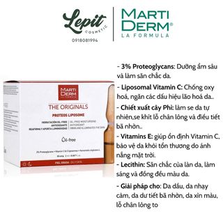 [Hàng Công Ty] Tinh chất cho da dầu Martiderm The Originals Proteos Liposome