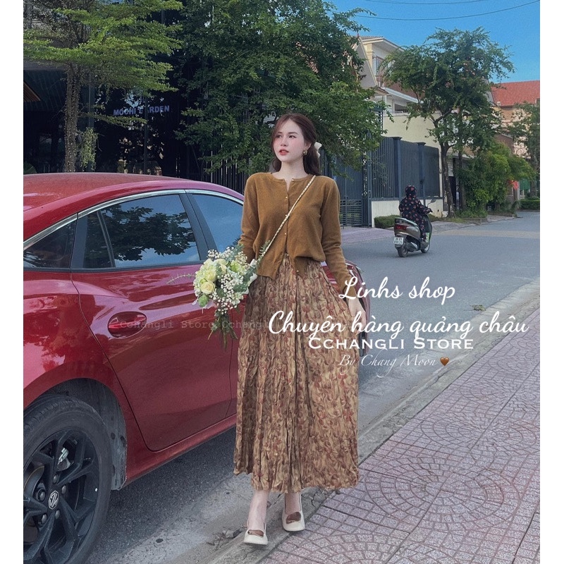 𝐒𝐞𝐭 𝐀́𝐨 𝐋𝐞𝐧 𝐂𝐚𝐫𝐝𝐢𝐠𝐚𝐧 𝐃𝐚̀𝐢 𝐓𝐚𝐲 𝐊𝐞̀𝐦 𝐂𝐡𝐚̂𝐧 𝐕𝐚́𝐲 𝐌𝐢𝐝𝐢 𝐇𝐨𝐚 SANG CHẢNH- Linhs shop