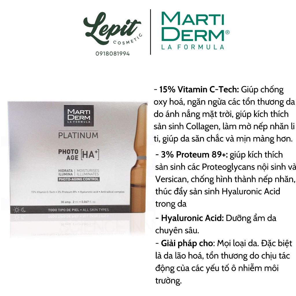 Tinh Chất Martiderm Photo Age HA