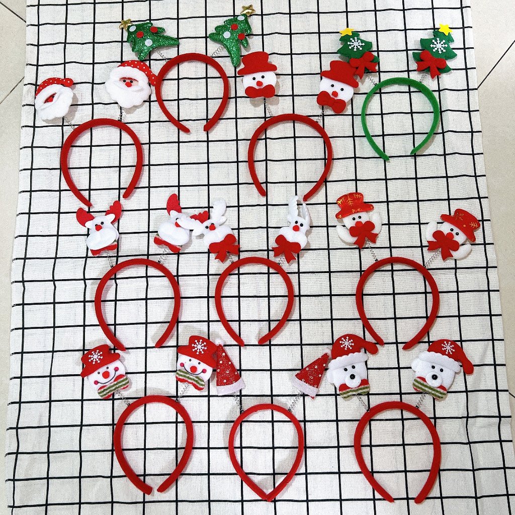 Đồ chơi trang trí tóc Noel - Cài tóc Giáng sinh đáng yêu
