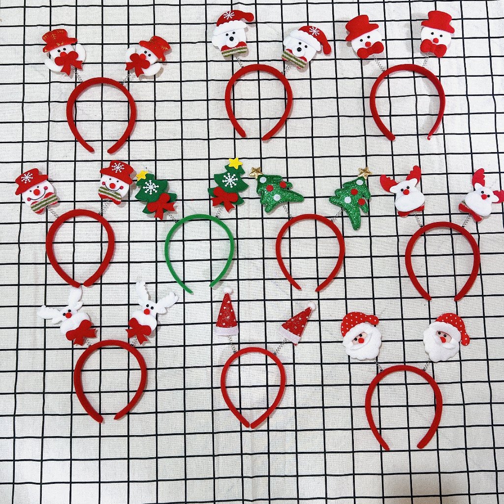 Đồ chơi trang trí tóc Noel - Cài tóc Giáng sinh đáng yêu