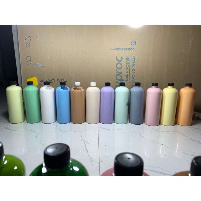 Màu tô tượng tông pastel, màu BÓNG đẹp, tô lên mọi bề mặt
