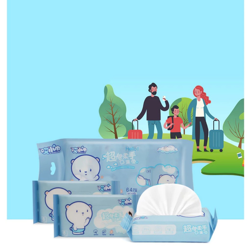 Set Khăn ướt mini - Set 8 gói